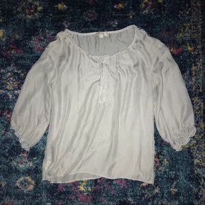 The Loft sheer blouse